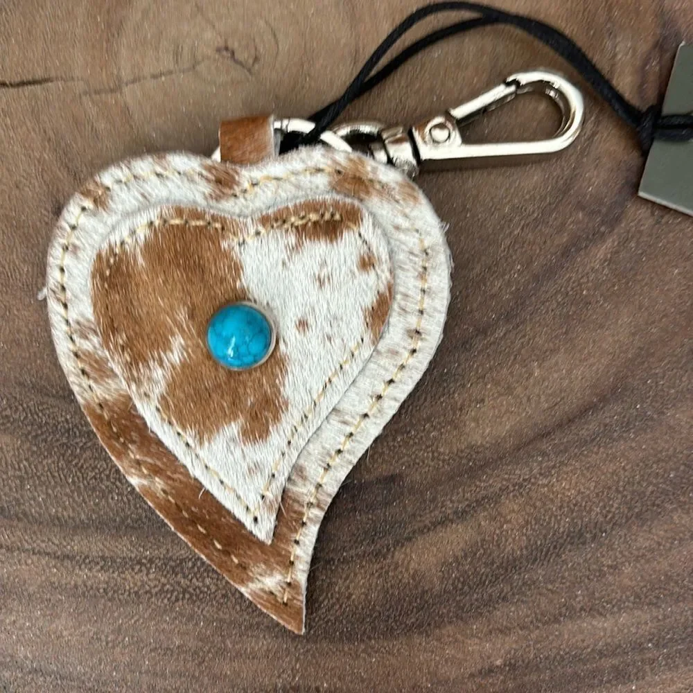 - Myra Bag Hearts Love Key Fob/Caramel